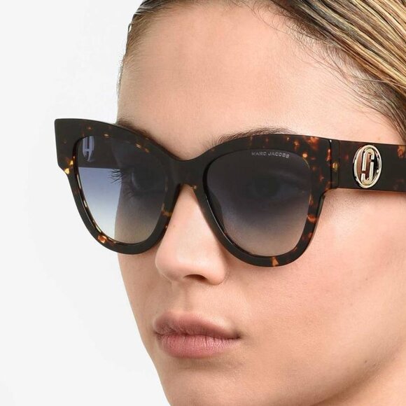 Marc Jacobs MARC 697/S 0807 FF Cat Eye Sunglasses - Black\Violet Gradient - Picture 2 of 9